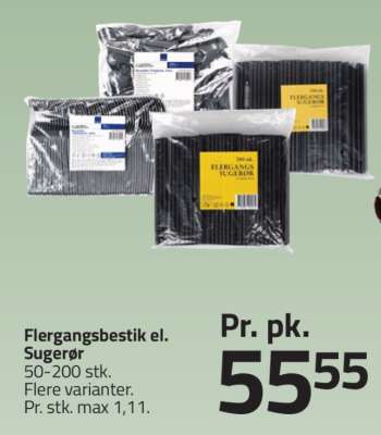 Flergangsbestik el. Sugerør