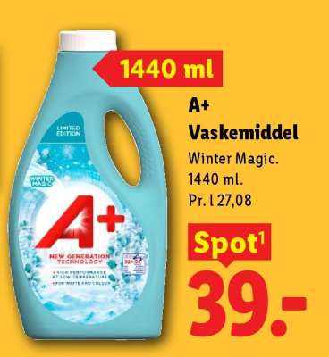A+ vaskemiddel