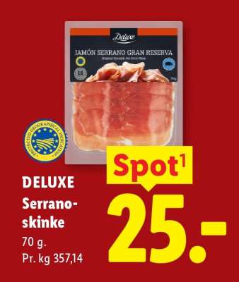 DELUXE Serrano-skinke
