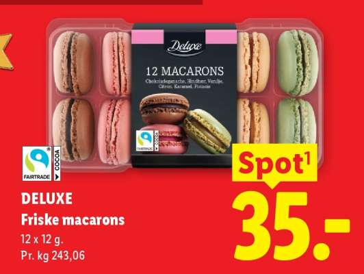 DELUXE Friske macarons