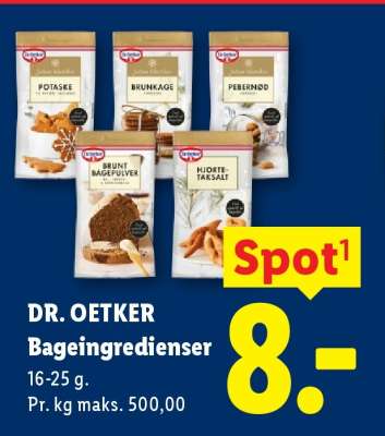 DR. OETKER Bageingredienser