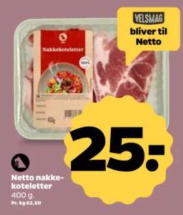 Netto nakkekoteletter
