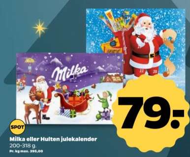 Milka eller Hulten julekalender