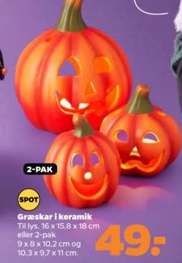 Græskar i keramik