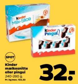 Kinder mælkesnitte eller Pingui