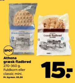 Athena græsk fladbrød