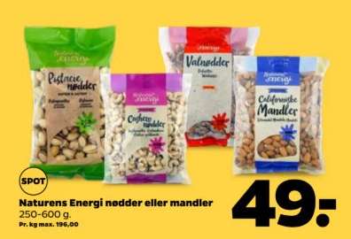 Naturens Energi nødder eller mandler