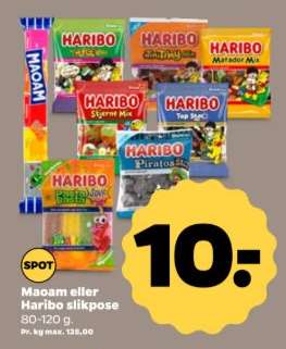 Maoam eller Haribo slikpose