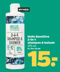Hello Sensitive 2-in-1 shampoo & balsam