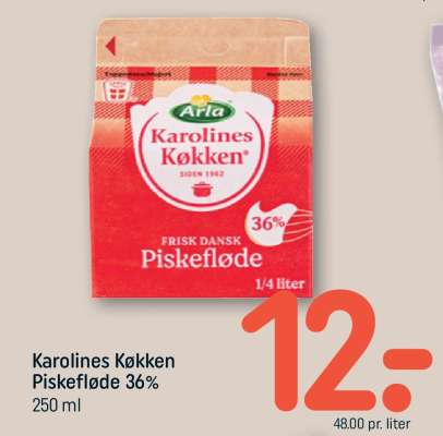 Karolines Køkken Piskefløde 36%