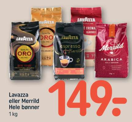 Lavazza eller Merrild Hele bønner