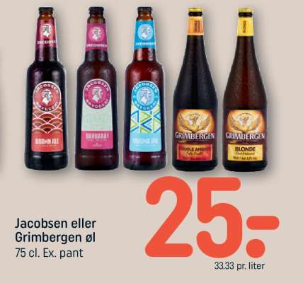 Jacobsen eller Grimbergen øl