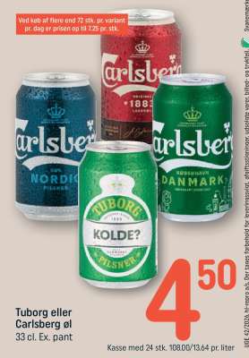 Tuborg eller Carlsberg øl