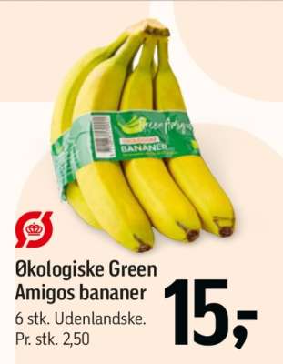 Økologiske Green Amigos bananer