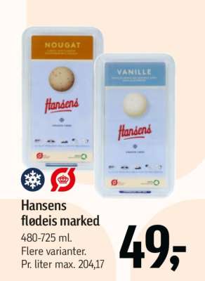 Hansens flødeis marked