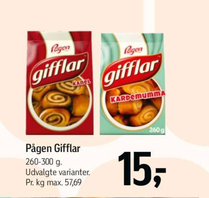 Pågen gifflar