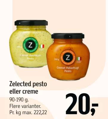 Zelected pesto eller creme