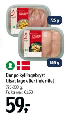 Danpo kyllingebryst tilsat lage eller inderfilet
