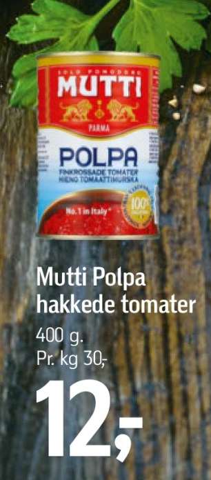 MUTTI POLPA Hakkede tomater