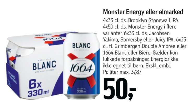 Monster Energy eller ølmarked