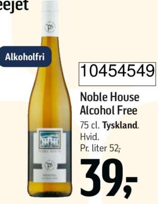 Noble House Alcohol Free