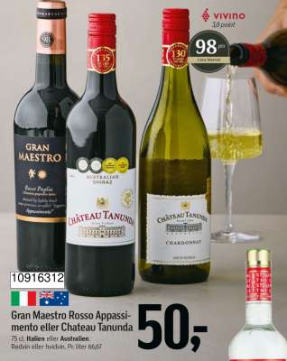 Gran Maestro Rosso Appassimento eller Chateau Tanunda