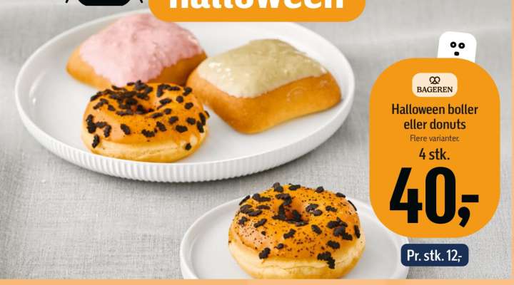 Halloween boller eller donuts