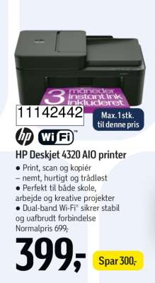 HP Deskjet 4320 AIO printer