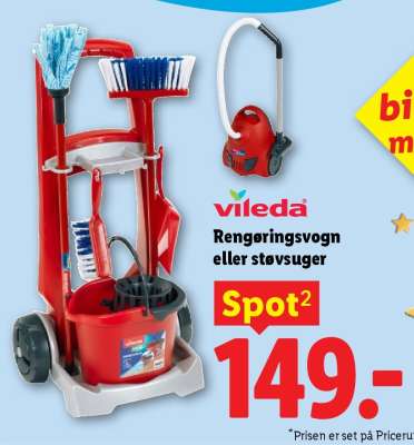 Vileda Rengøringsvogn eller støvsuger