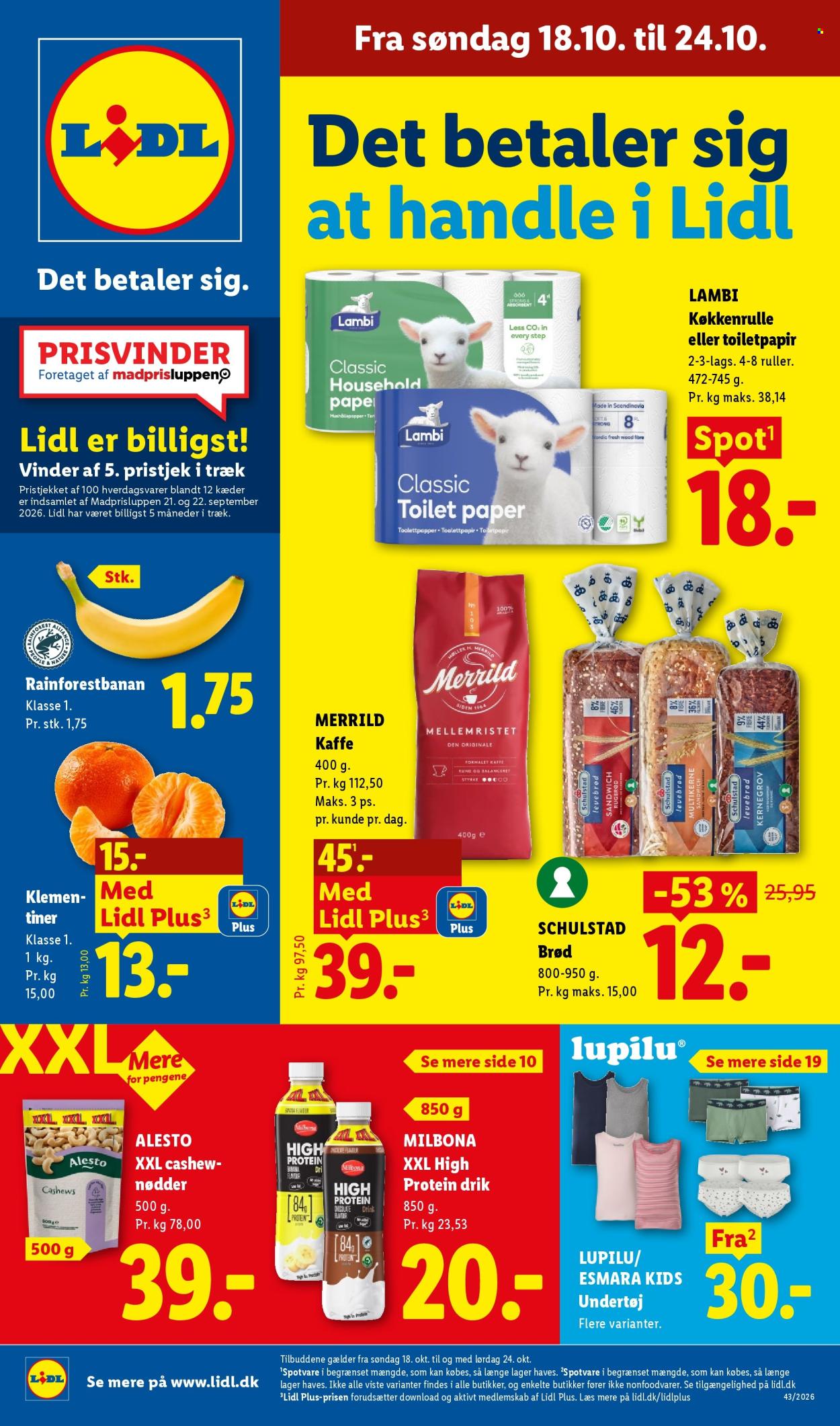 Lidl tilbud - 18.10.2026 - 24.10.2026. Side 1