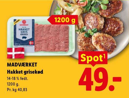 MADVÆRKET Hakket grisekød