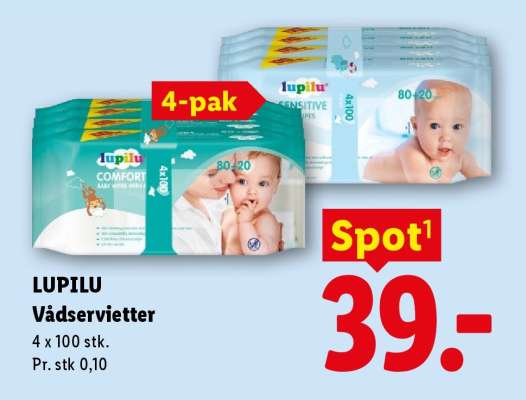 LUPILU Vådservietter