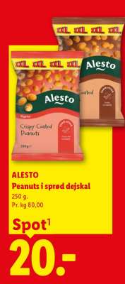 ALESTO Peanuts i sprød dejskal