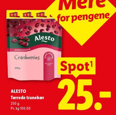 Alesto Tørrede tranebær