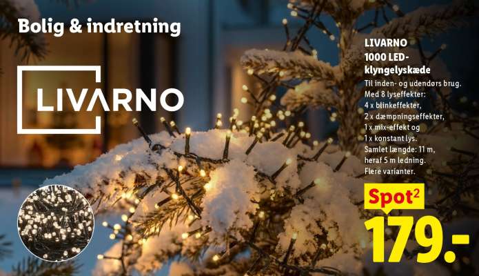 LIVARNO 1000 LED-klynge lyskæde