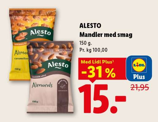 ALESTO Mandler med smag