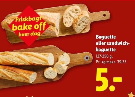 Baguette eller sandwich-baguette
