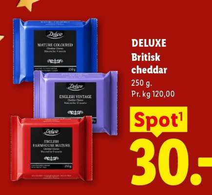 DELUXE Britisk cheddar