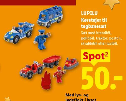 LUPILU Køretøjer til togbanesæt