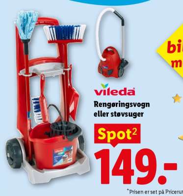 Vileda Rengøringsvogn eller støvsuger