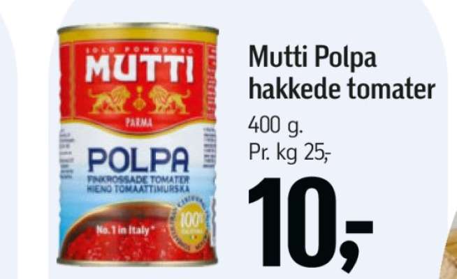 MUTTI POLPA Hakkede tomater