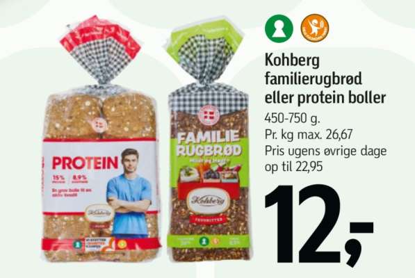 Kohberg familierugbrød eller protein boller