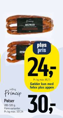 salling Princip Pølser