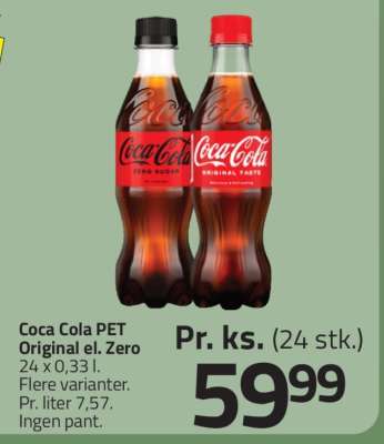 Coca Cola PET Original el. Zero