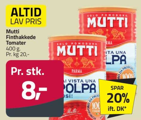 MUTTI Finthakkede tomater