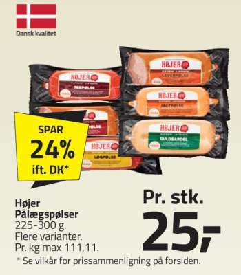 Højer Pålægspølser