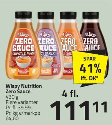 Wispy Nutrition Zero Sauce