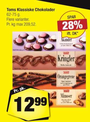 Toms Klassiske Chokolader