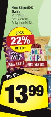 Kims Chips 50% Ekstra