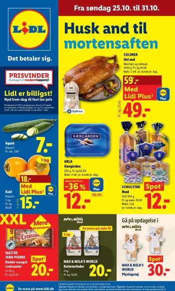 Lidl tilbudsavis  - 25.10.2026 - 31.10.2026.